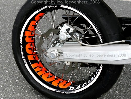 Wheel sticker supermoto - supermoto, ktm